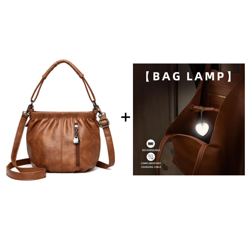 🥳2026 MEGA-AANBIEDING!💞Modieuze Eenvoudige Casual Geplooide Zachte PU Leren Schoudertas – NU 50% KORTING! 💼👜