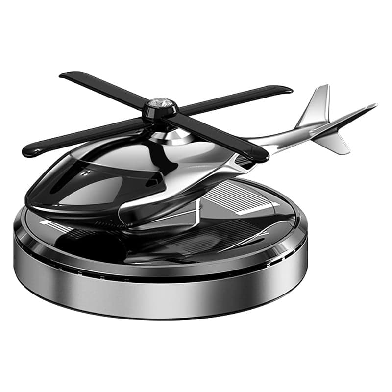 🚁 Luxe Zonne-energie Helikopter Auto Parfum | Verfrist de Lucht 🌿