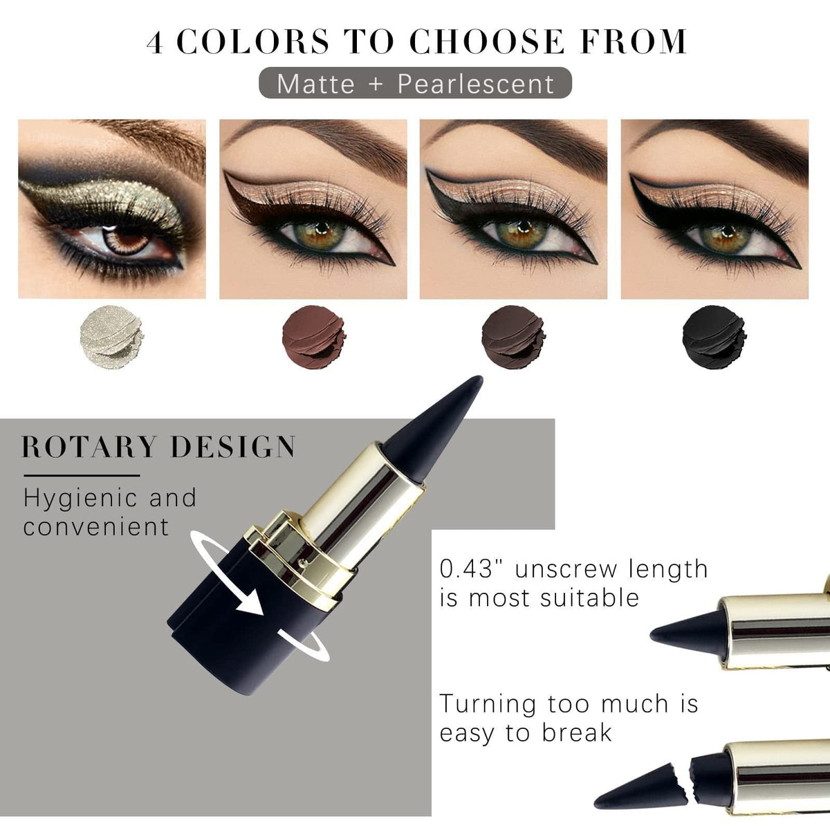 Matte Sneldrogende Eyeliner - Waterdicht & Langdurig | Koop 1 + 1 Gratis