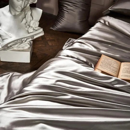 🛏️ Luxe beddengoedset van 4-delig uit pure moerbeizijde