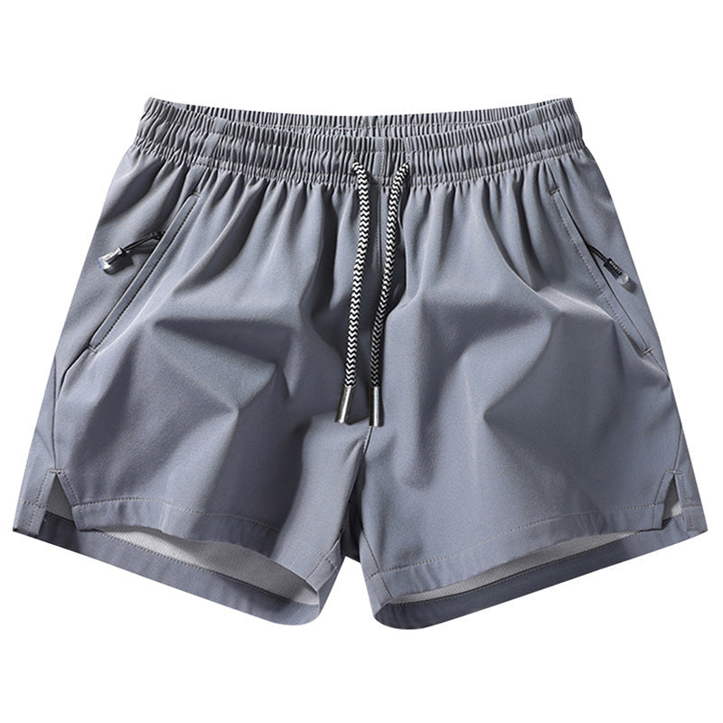 Sneldrogende sportshort voor heren met zakken met ritssluiting
