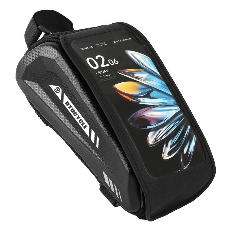 💧 UITVERKOOP! 50% KORTING 🚴 Waterdichte fietstas – groot formaat, smartphone-vakje met touchscreen, slank design voor de bovenbuis & dubbele ritsen 📱🔥