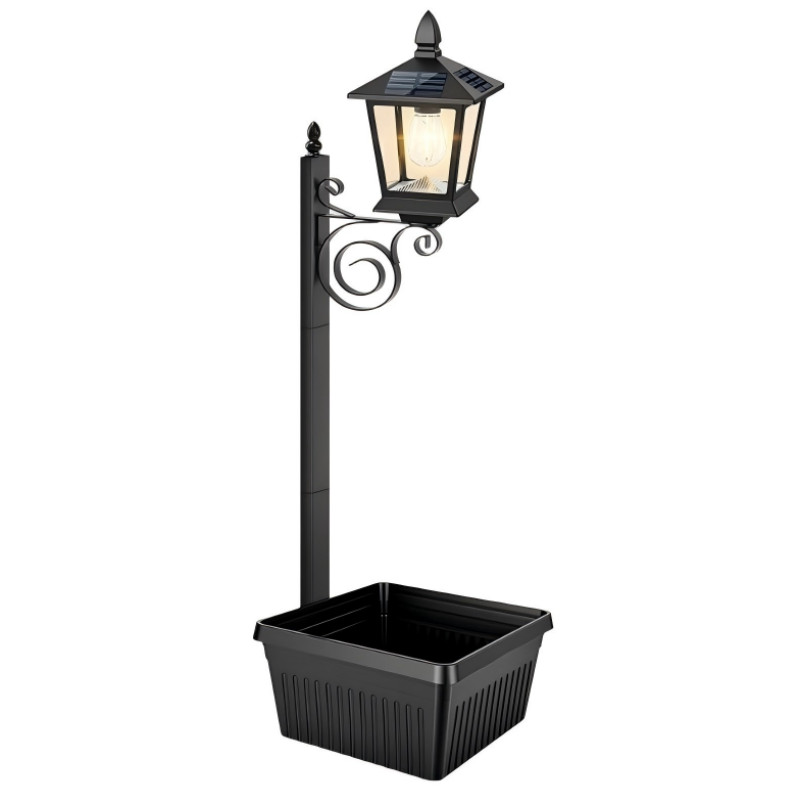 Buiten Solar Tuinlamp met Plantenbakvoet