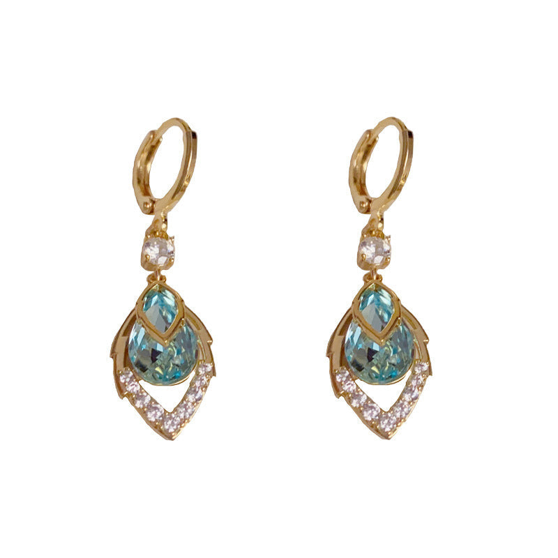 🎁Nieuw 2026 50% KORTING💥Hemelsblauw Druppel Dangle Hoepel Oorbellen💧💍