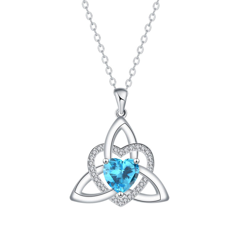 Celtic Knot Heart Pendant Necklace
