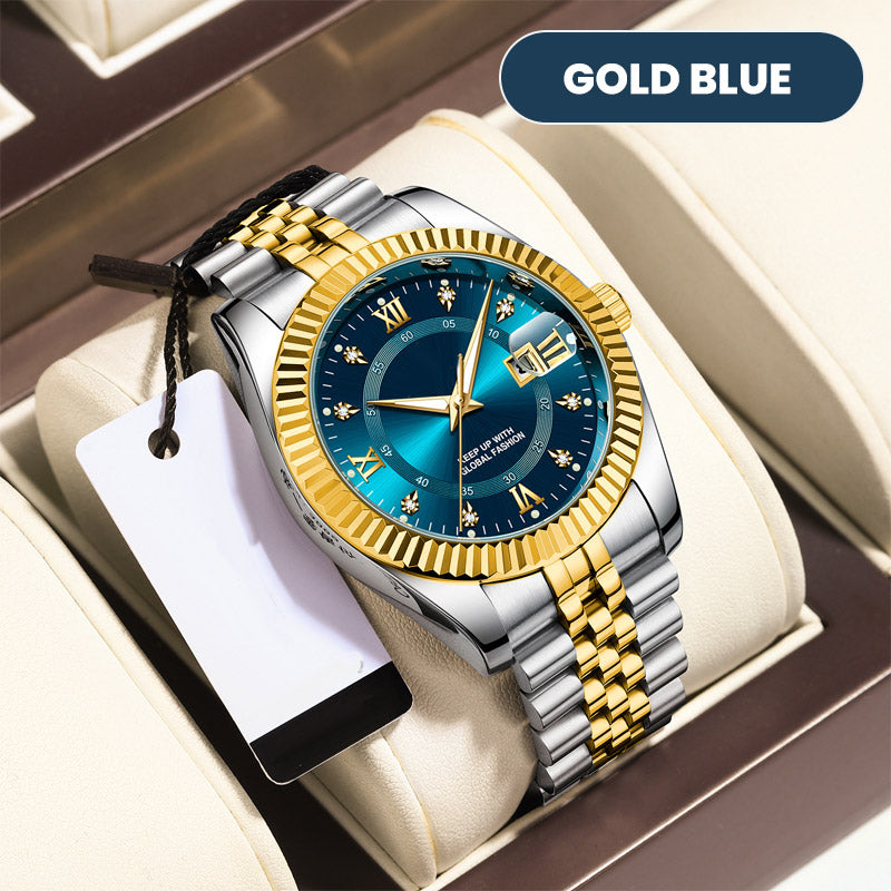 ⌚ TIJDELIJKE AANBIEDING: 50% KORTING! ✨ Heren zakelijke polshorloge – Kwarts, roestvrij staal, 8 kleuren 🤵