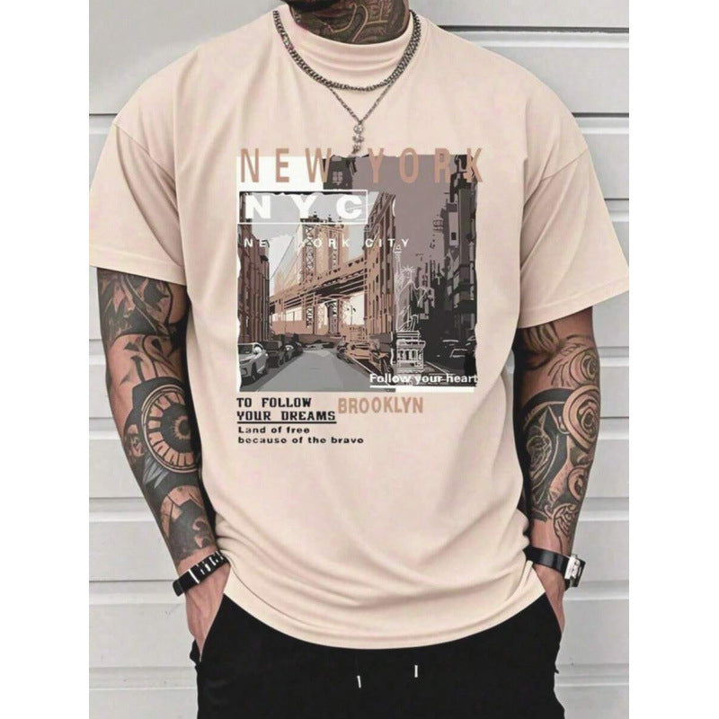 🏙️ TIJDELIJKE AANBIEDING: 52% KORTING! ✨ Urban Graphic T-shirt – New York City, zacht, relaxte pasvorm ✨