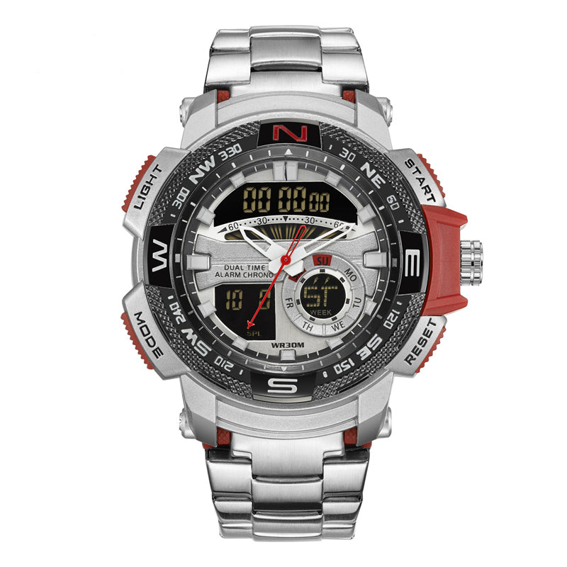 🎇 62% KORTING ⌚ Sporthorloge met dubbel display voor heren ✨