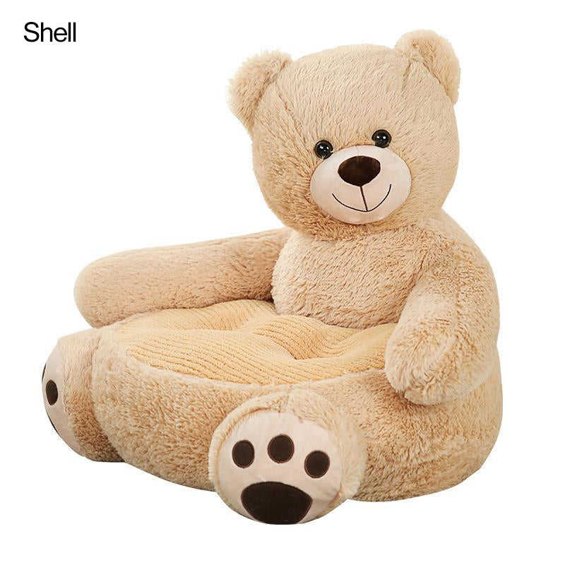 🔥50% KORTING + GRATIS VERZENDING🧸 Pluche teddybeer-kinderbank – Zacht kussen in de vorm van een stripfiguur met rugleuning