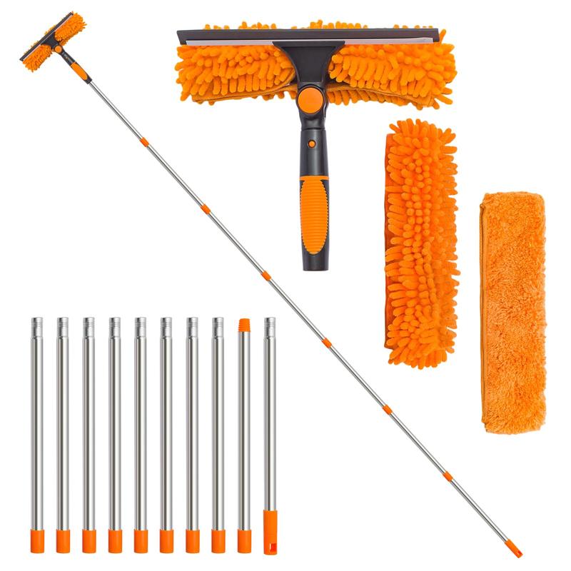 💦50% korting🧹2-in-1 raamwisser met lange verlengstang