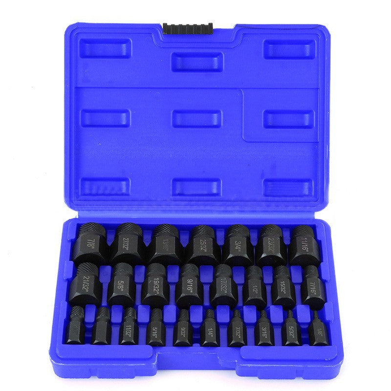 🛠 Set voor het verwijderen van beschadigde schroeven, inclusief opbergkoffer