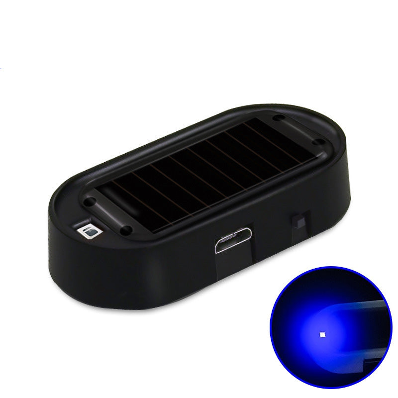 🚨 NU 50% KORTING! ☀️ Beveiligingslamp op zonne-energie – knipperende LED-afschrikking, draadloos en weerbestendig – blauw/rood voor auto’s en voertuigen 🛡️