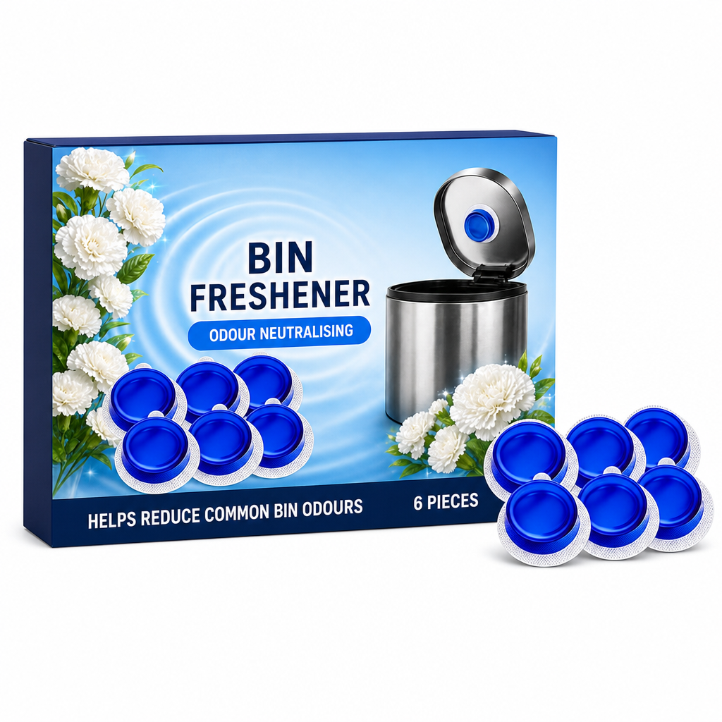 🗑️ 50% korting! Botanische vuilnisbak deodorizer – plakt onder het deksel, neutraliseert geuren wekenlang & 100% plantaardig. 6 stuks, 3 geuren! ✨🌿