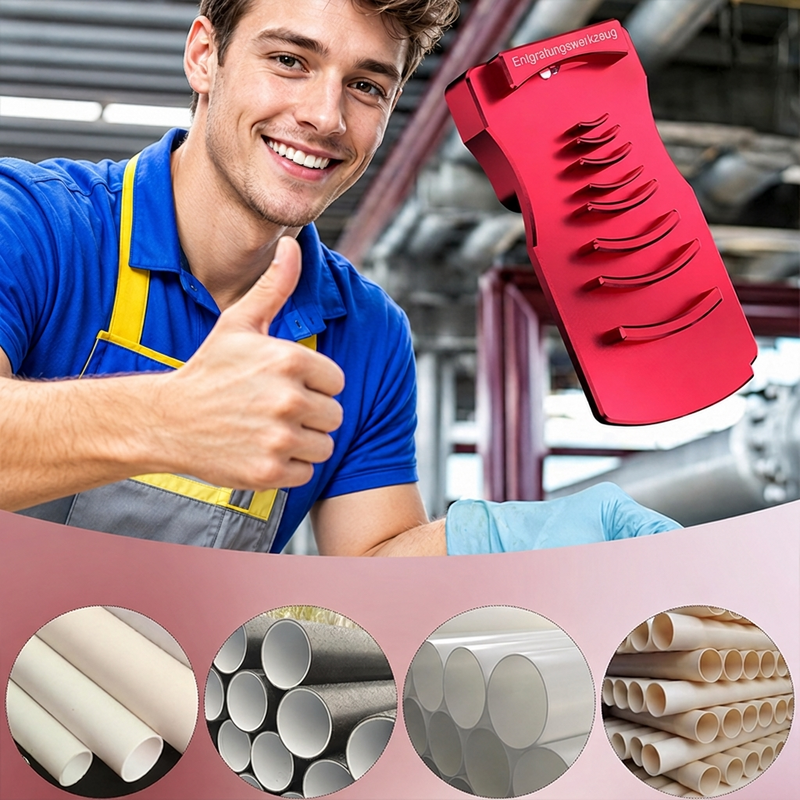 🛠 Draagbare ontbramer voor koperen en kunststofbuizen