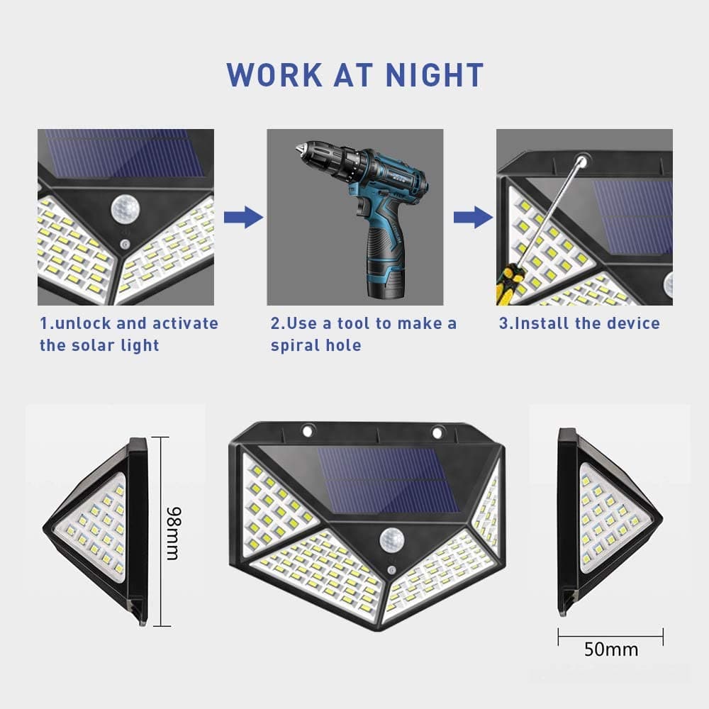 Zonne-lampen met bewegingssensor – Heldere buitenverlichting
