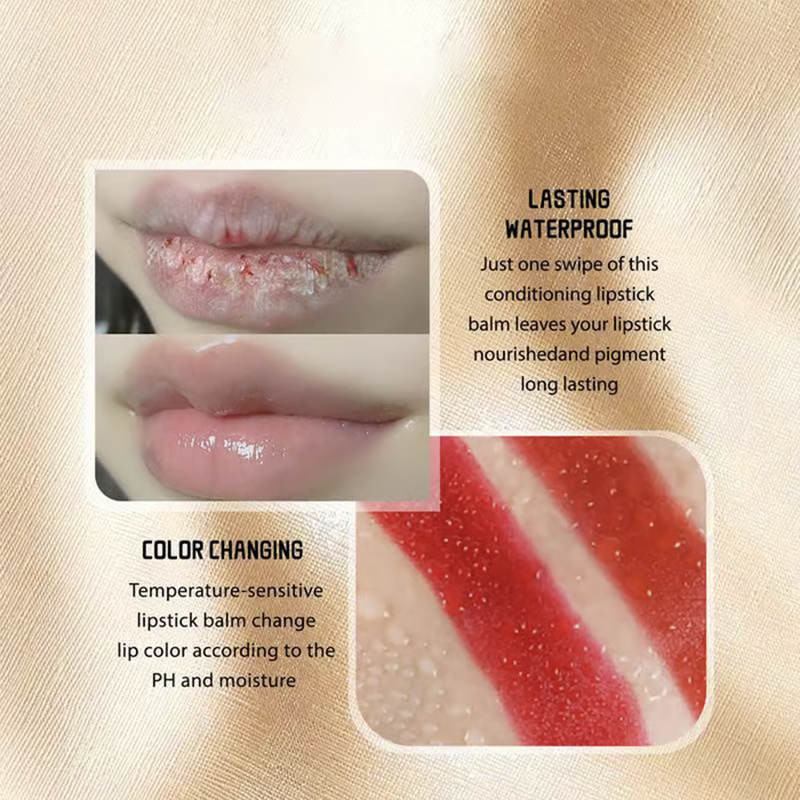 ⏰ Laatste dag van de aanbieding!🎁- ✨Transferproof kleurveranderende lippenstift💄CrystalClear Color Alchemy 💋 Kleurt automatisch bij contact!