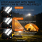 Draagbare powerbank op zonne-energie, oplader op zonne-energie met twee LED-zaklampen, powerbank voor op reis en kamperen