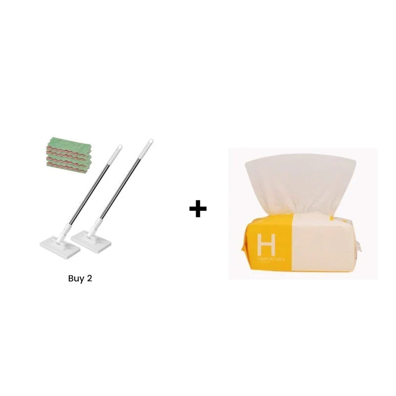 🧹💥 50% KORTING! Nooit meer bukken of vieze dweilen wassen! Deze uitschuifbare wegwerpmop met 360° draaikop en clip-on doekjes maakt elke vloer schoon in seconden – licht & handig!