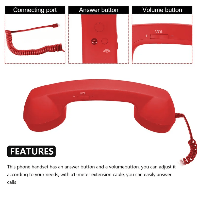 ☎️ Retro telefoonhoorn – Uniek cadeau voor bijzondere gelegenheden