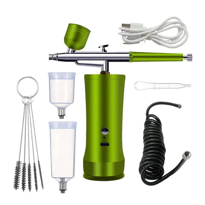 🎉Nieuwjaars Cadeau 50% KORTING!🎨Draadloze Draagbare Airbrushset met Compressor – Nauwkeurig Schilderen Overal, Altijd!