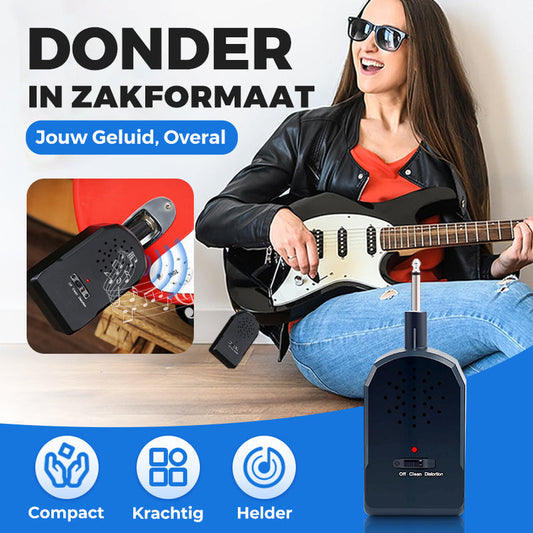 🎸🪕Mini Draagbare Gitaarversterker-Set