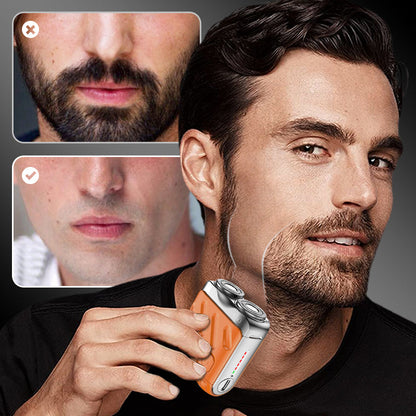 🔥Laatste Dag 50% UIT🔥Draagbaar Mini Roterend Elektrisch Scheerapparaat voor Mannen