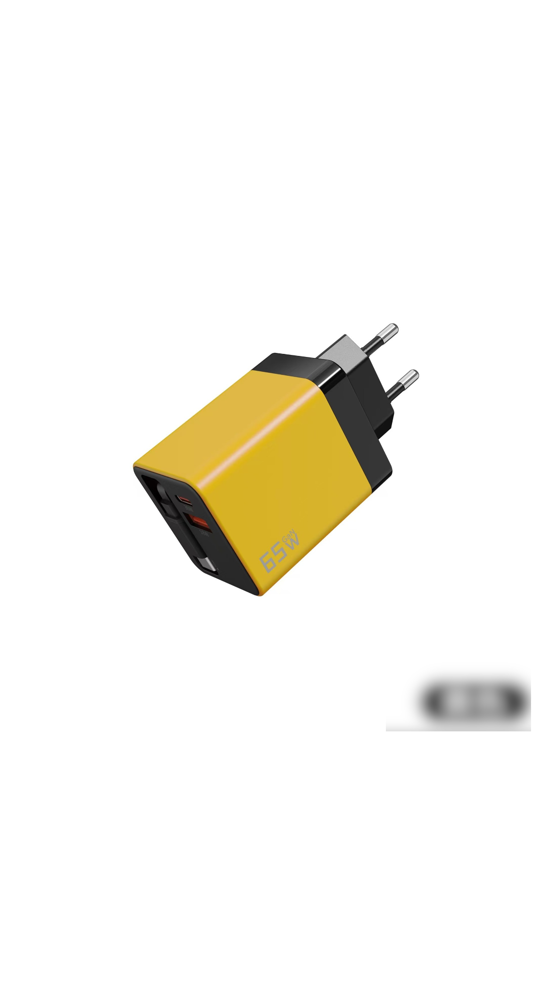 65W snellaad telefoonoplaadblok met uitschuifbare 80 cm Type-C kabel