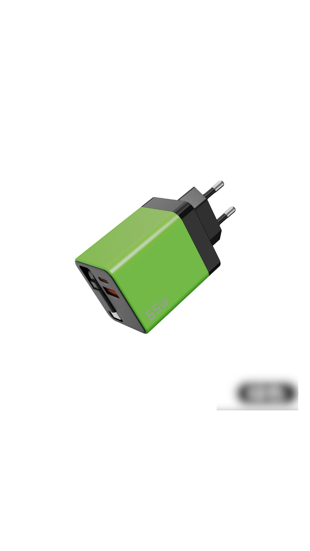 65W snellaad telefoonoplaadblok met uitschuifbare 80 cm Type-C kabel