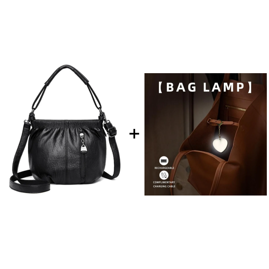 🥳2026 MEGA-AANBIEDING!💞Modieuze Eenvoudige Casual Geplooide Zachte PU Leren Schoudertas – NU 50% KORTING! 💼👜
