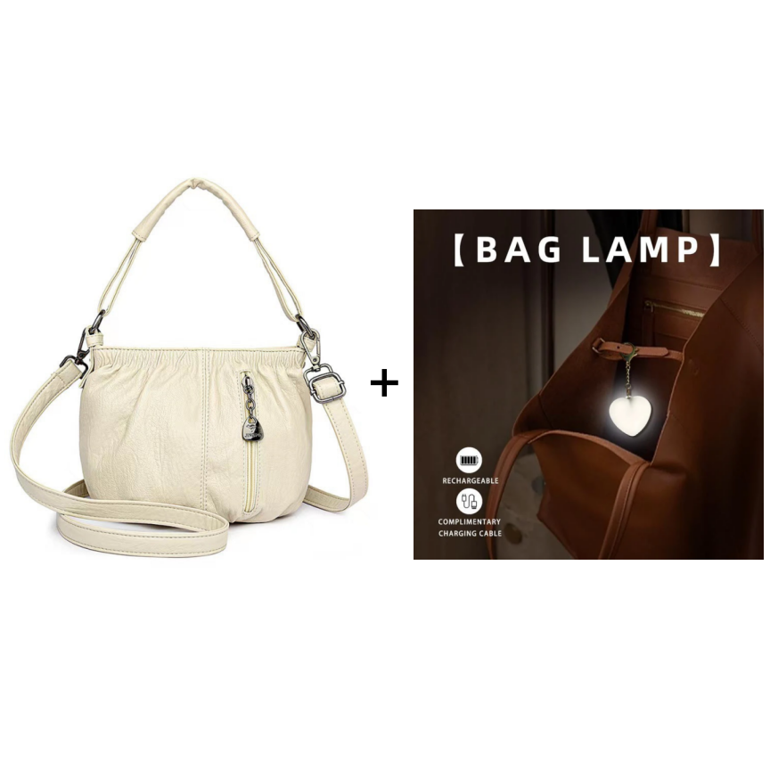 🥳2026 MEGA-AANBIEDING!💞Modieuze Eenvoudige Casual Geplooide Zachte PU Leren Schoudertas – NU 50% KORTING! 💼👜
