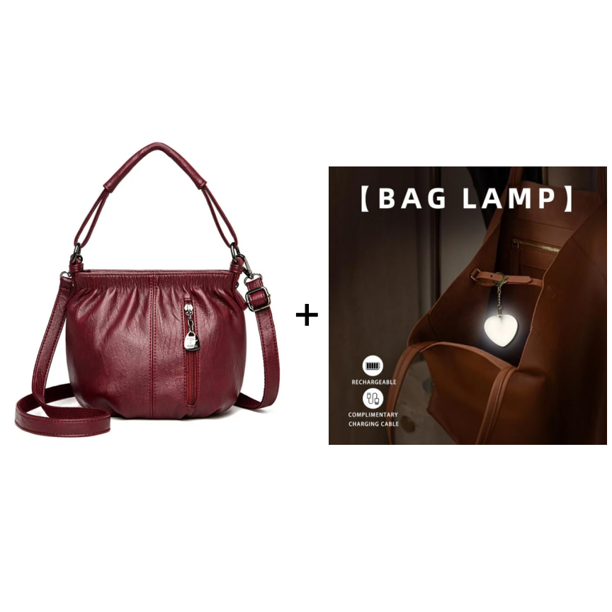 🥳2026 MEGA-AANBIEDING!💞Modieuze Eenvoudige Casual Geplooide Zachte PU Leren Schoudertas – NU 50% KORTING! 💼👜