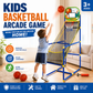 ⛹️🏀 50% KORTING! Arcadeplezier in je eigen huis! Met 4 ballen, een automatische terugrol en een veilig frame – deze indoor basketbalset is het perfecte cadeau voor elke kleine sportfanaat!