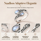 ✨ Vintage verstelbare open ring met een druppelvormige - lichtgevende zirkoon