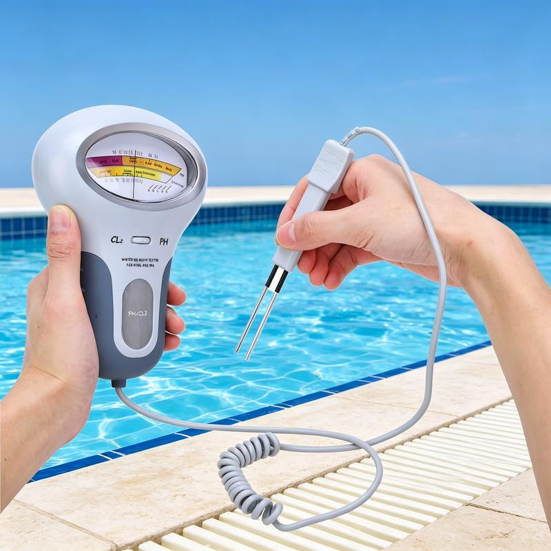 🔬💧 pH- en chloortester voor zwembaden – Nauwkeurige meting van de pH-waarde en het chloorgehalte in je zwembad🔥🏊