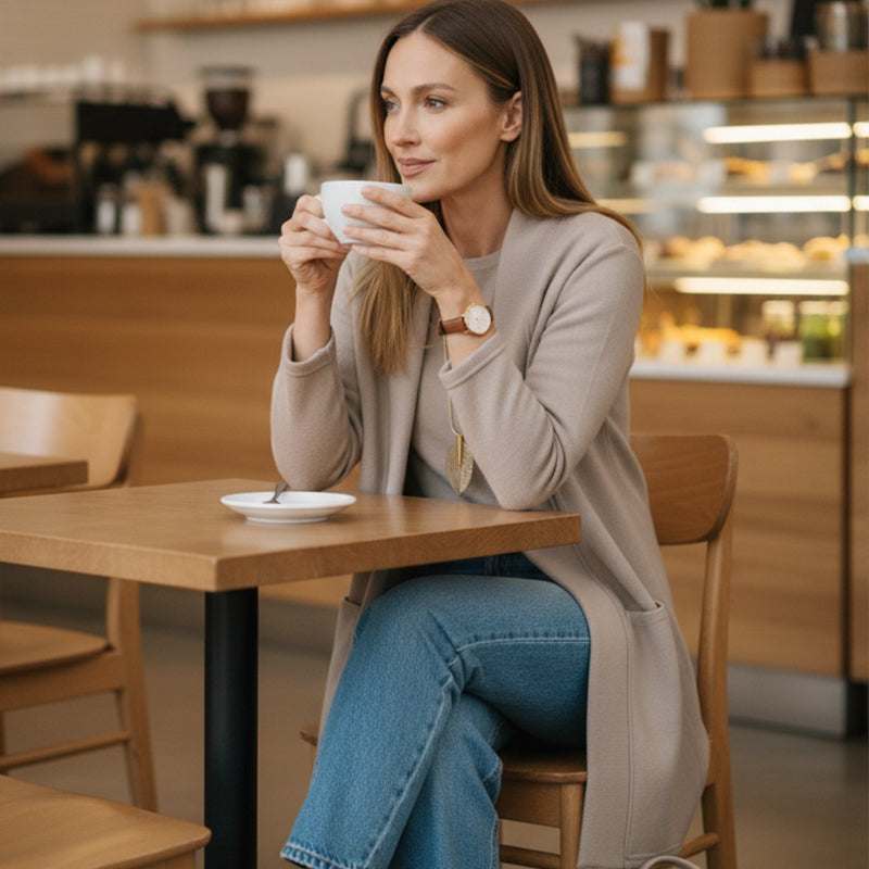 ⏳Tijdelijke aanbieding⏰Elegante 3-delige set bestaande uit een lang vest, top en broek💞