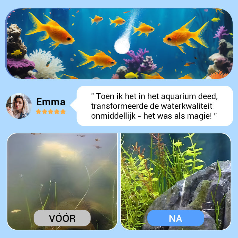 🔥Tijdelijk gratis levering😍Krachtige Waterzuiveringstablet voor Aquarium
