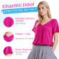 ✨ 50% KORTING 💖 Dames Casual Geplooide V-hals Korte Mouw Top