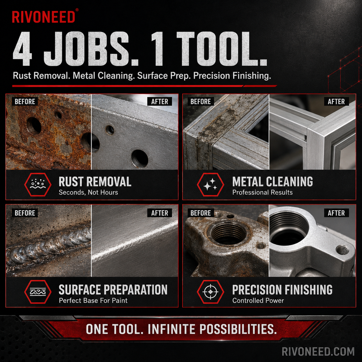 🚀 Draagbaar pneumatisch zandstraalpistool – Gereedschap voor roestverwijdering, polijsten en detailing