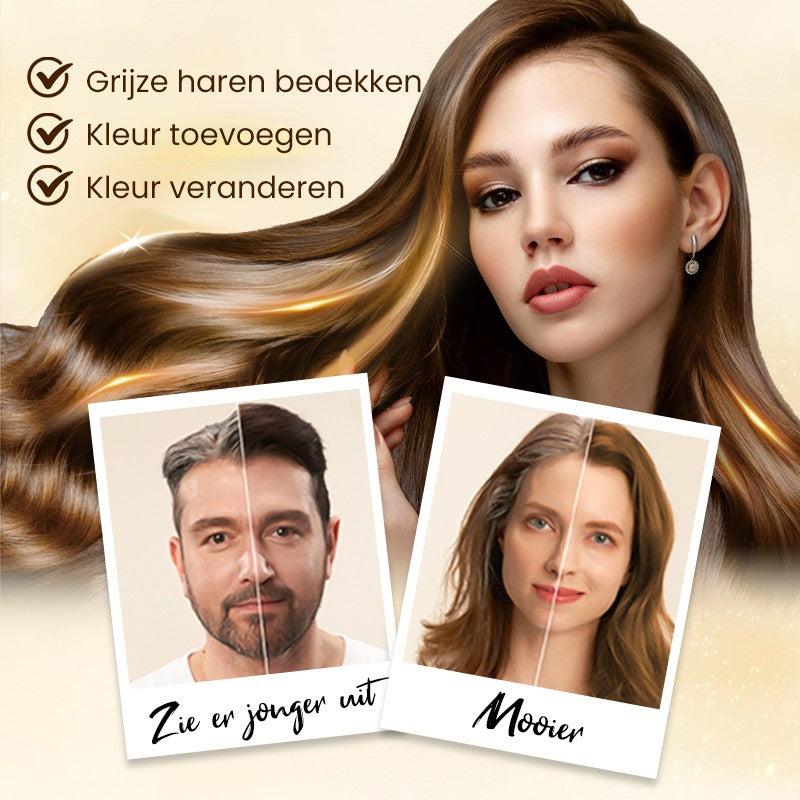 🌿Langdurige Natuurlijke Haarverf Shampoo – Kleur en Verzorging in Één Stap✨