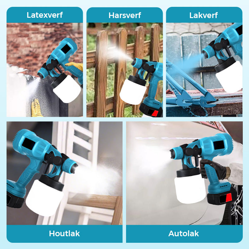 🔥Snoerloze elektrische verfspuit🔥60% korting +Gratis verzending💥