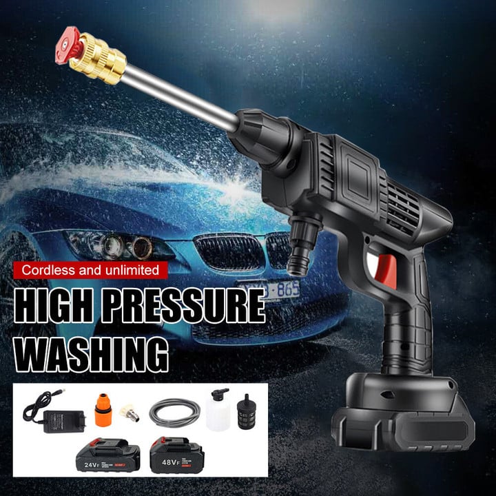 🚿 50% KORTING + GRATIS VERZENDING💦 Draadloos Draagbaar Hogedrukspuit Waterpistool