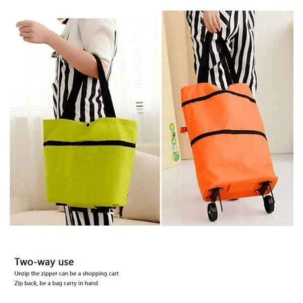🔥 2-in-1 opvouwbare boodschappentas