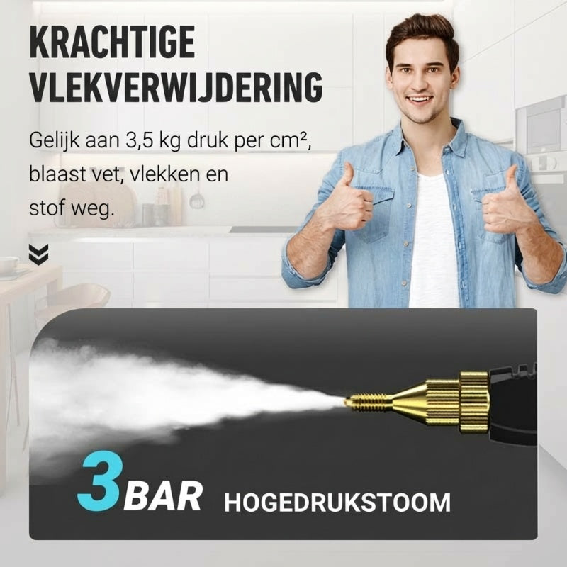 ✅Beperk de tijd 50% korting+Gratis verzending🔥Handstoomreiniger met hoge temperatuur en druk, 2500W