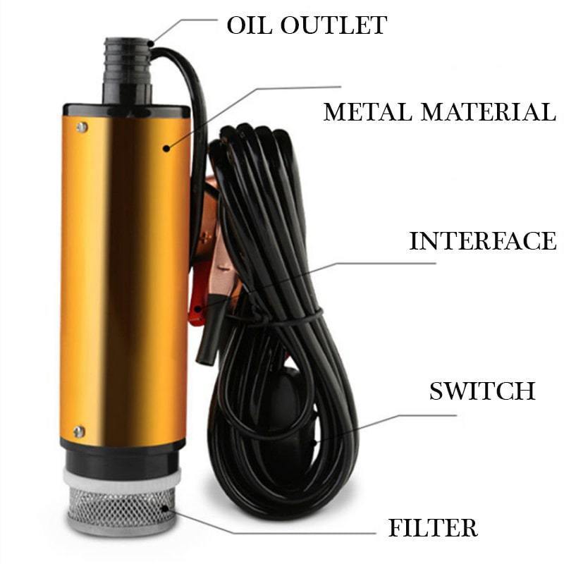 🚜 PROMO FLASH : 50% DE RÉDUCTION ! Pompe Électrique Submersible Multifonction pour Diesel – Corps en Acier Inoxydable, Portative Légère & Débit 12 L/min for un Transfert de Carburant Efficace et Durable ⚡