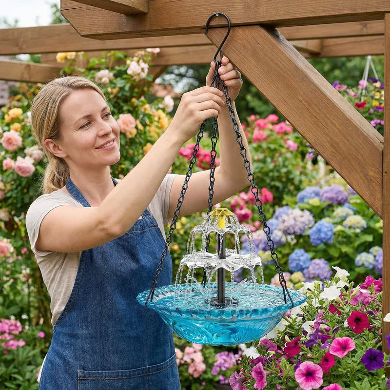 🐦 Cascade Vogelbad-Fontein op Zonne-energie | Breng je tuin tot leven (Nu 50% Korting)