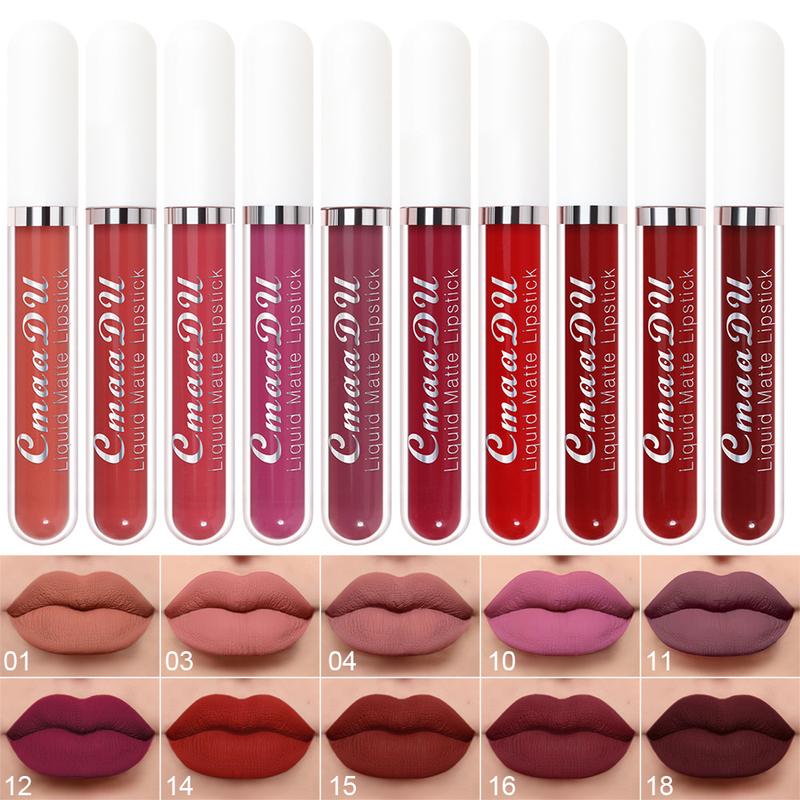💝10 stuks matte, waterdichte en langhoudende lipgloss