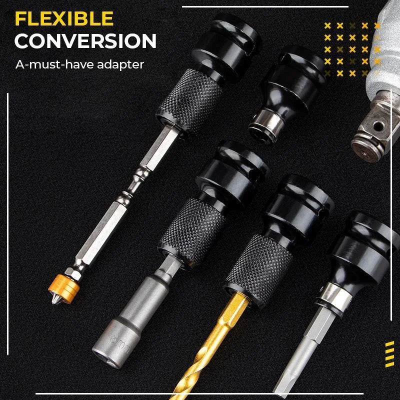 📢📢 50% KORTING!! ⏰ 1/4" Hex Shank Dopsleuteladapter – 1/2" naar 1/4", Snelontgrendeling ⚙️
