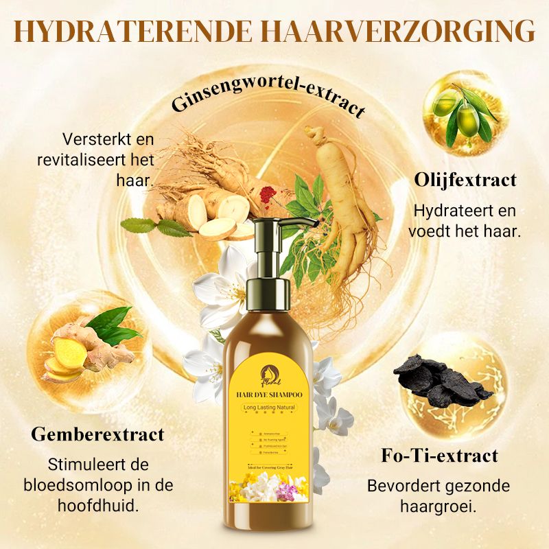 🌿Langdurige Natuurlijke Haarverf Shampoo – Kleur en Verzorging in Één Stap✨