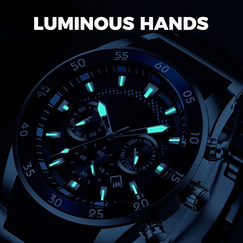 💎Luxe multifunctioneel quartzhorloge voor heren