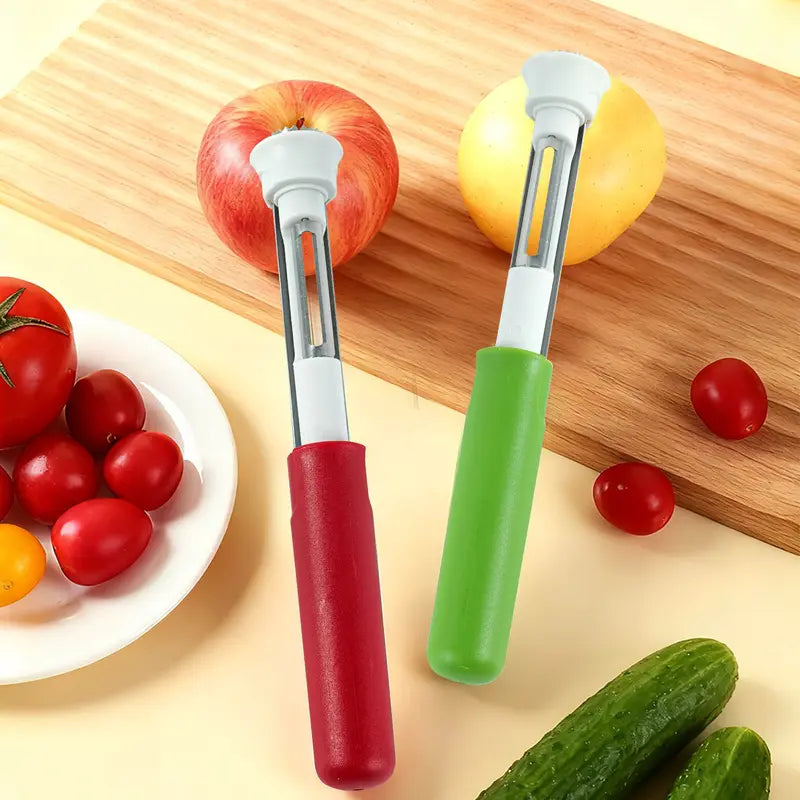 🍎 2-in-1 Apple Corer & Peeler (Roestvrij staal ) – perfect voor het snel bereiden van fruit ✨🍏